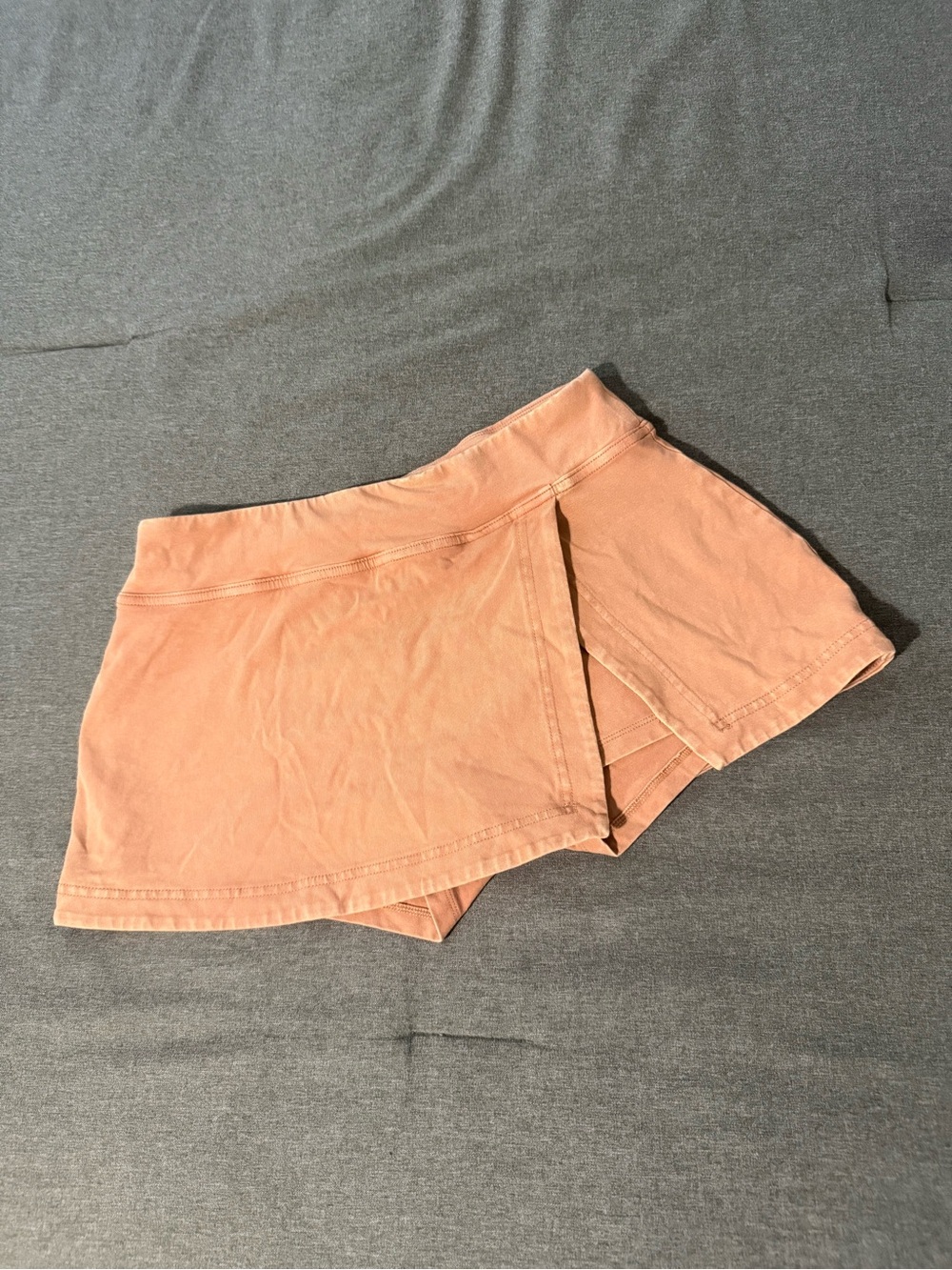 Free People FP Movement Peach Wrap Front Mini Skort Small